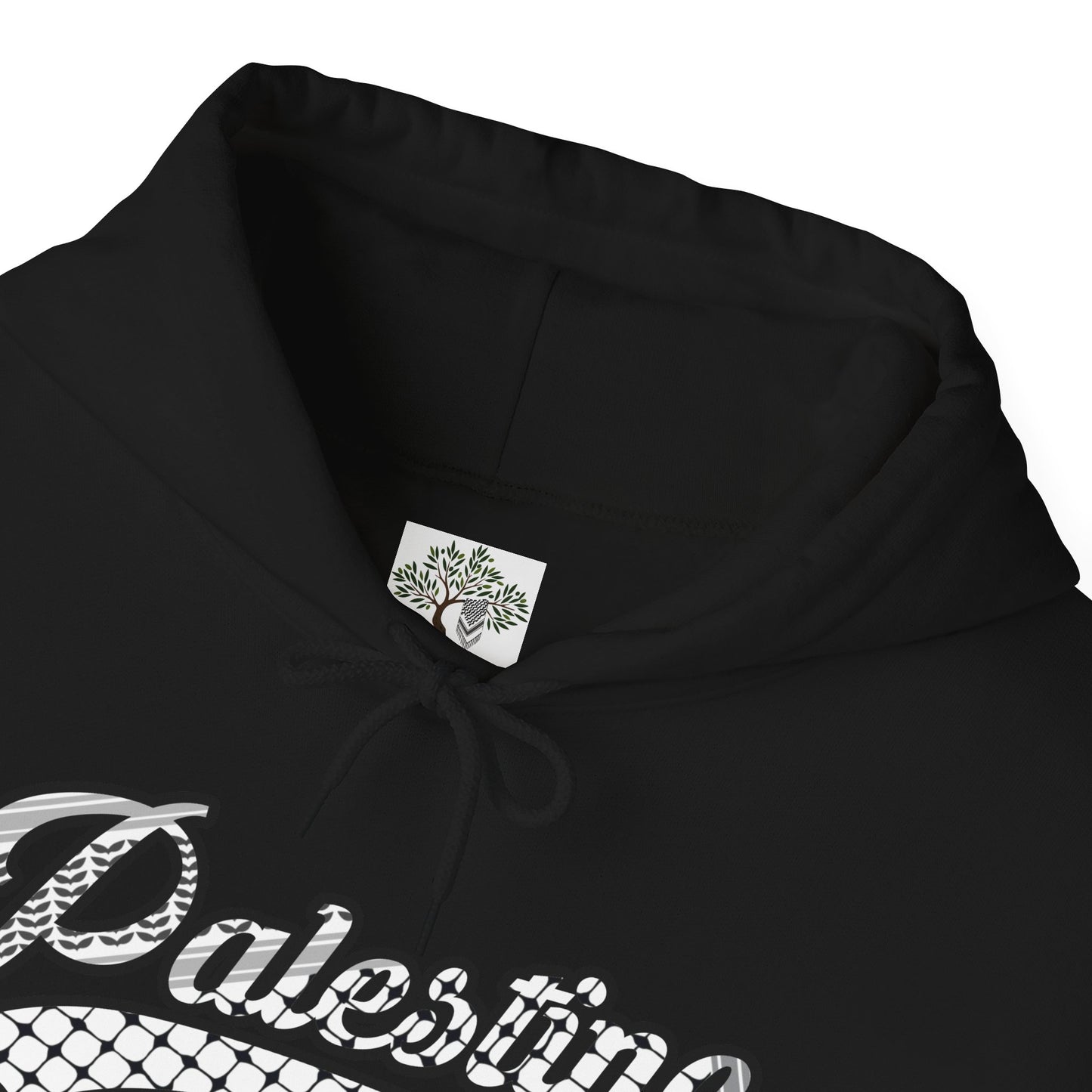 Palestine Keffiyeh Script Hoodie - Unisex Heavy Blend™ Sweatshirt