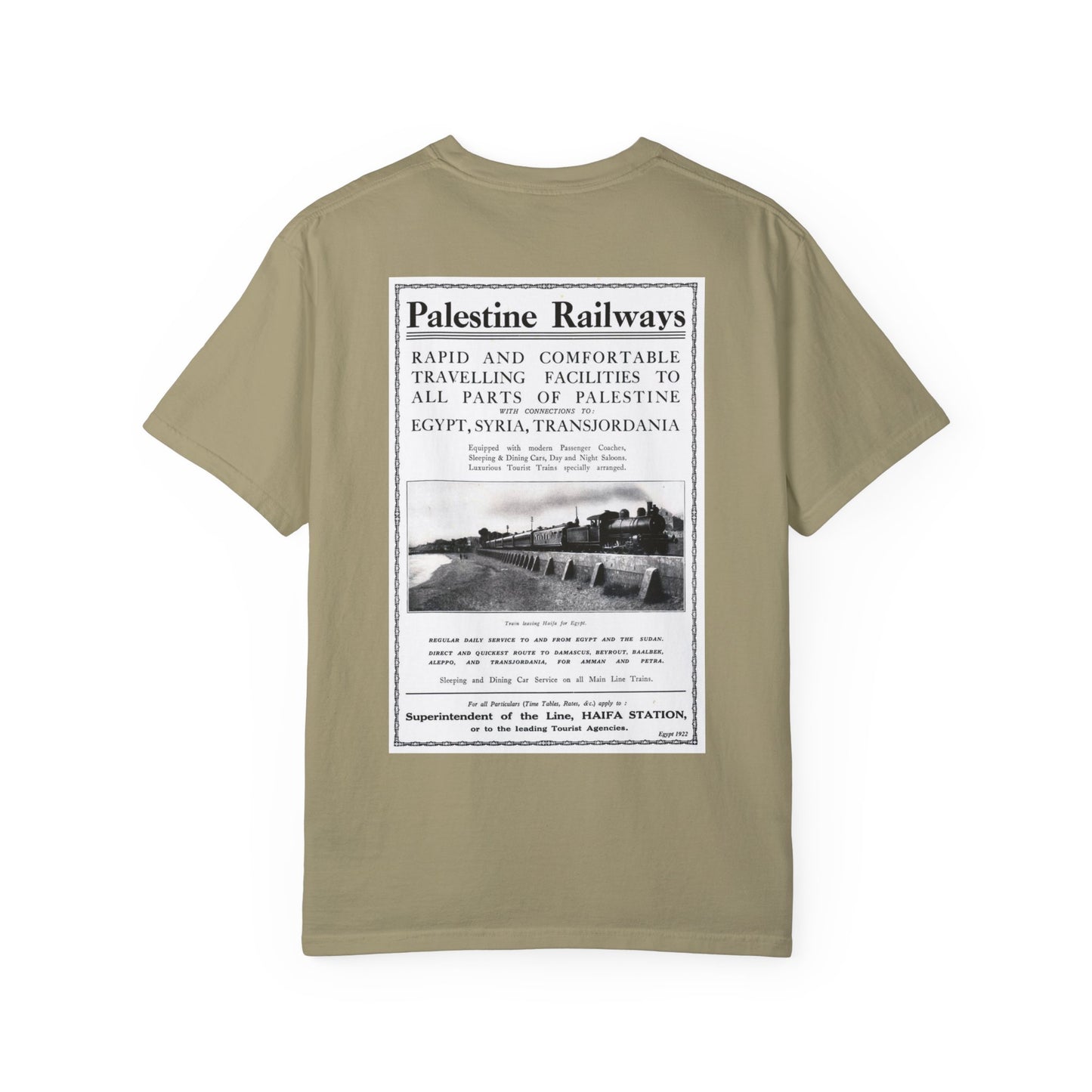 1922 Palestine Railways Unisex T-Shirt, Relaxed Fit Tee