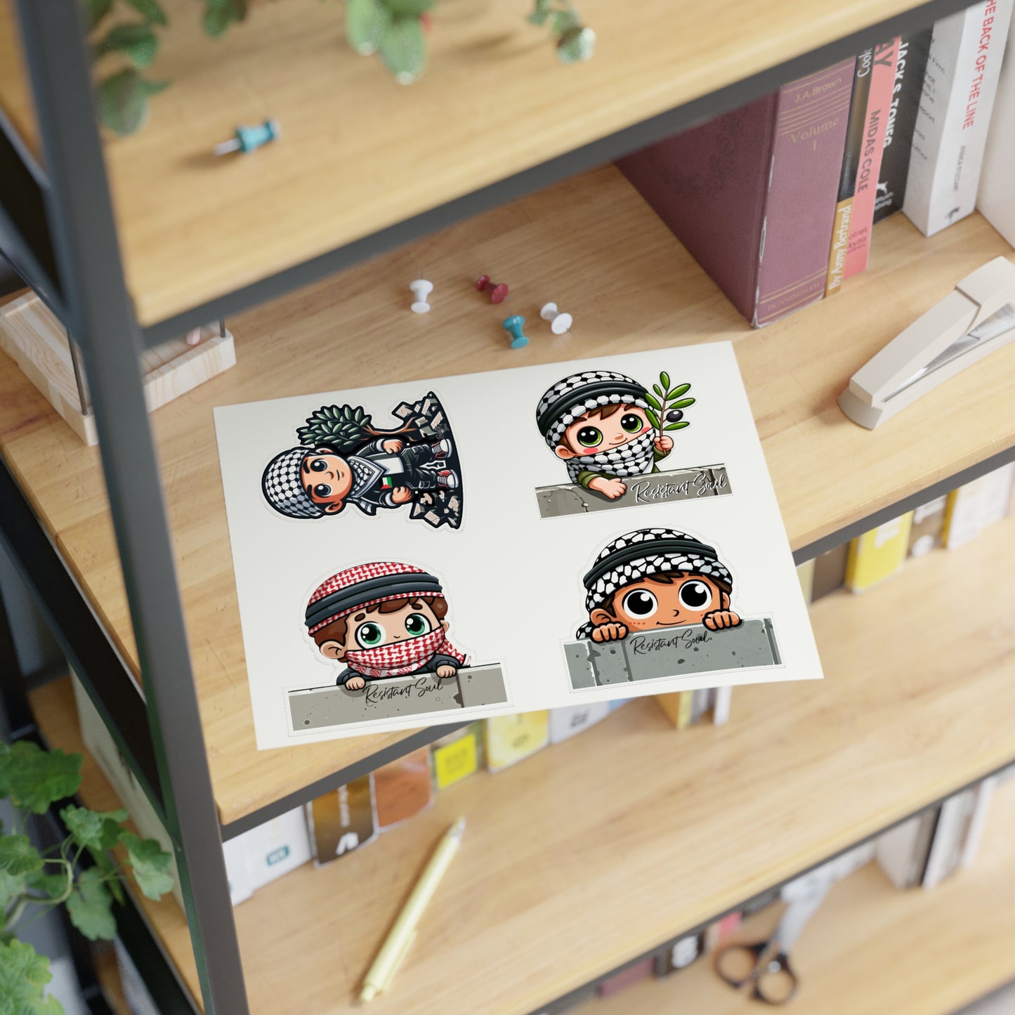 Keffiyeh Kids Stickers - Boys Pack - Palestine Inspired Designs