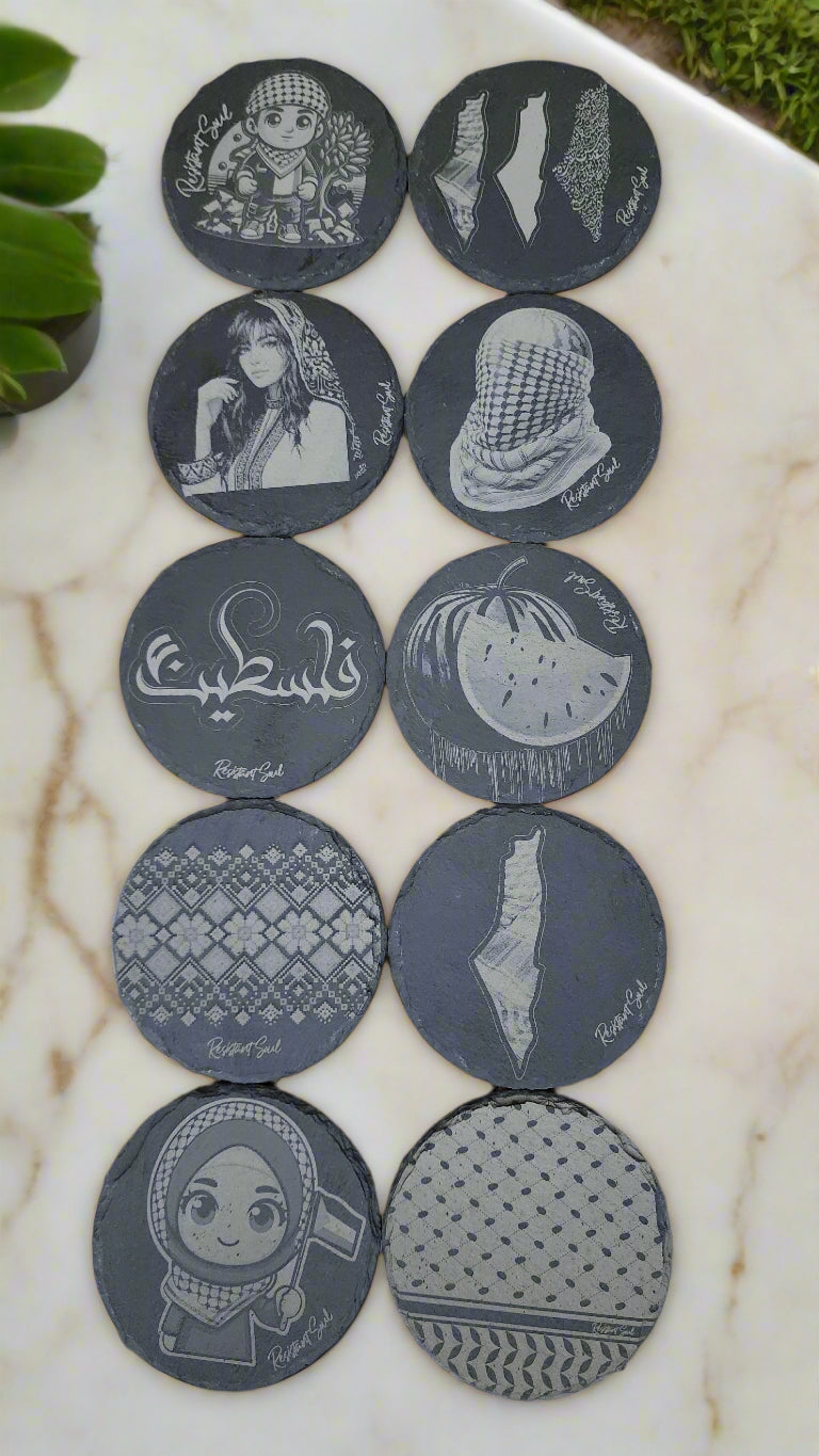 Resistant Soul Slate Stone Coasters