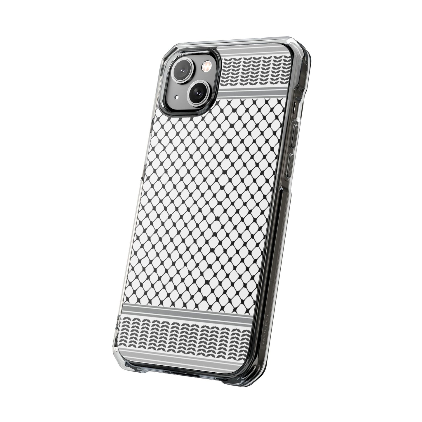 Keffiyeh Magnetic Clear Impact Case - Sleek Mesh Design for Maximum Protection