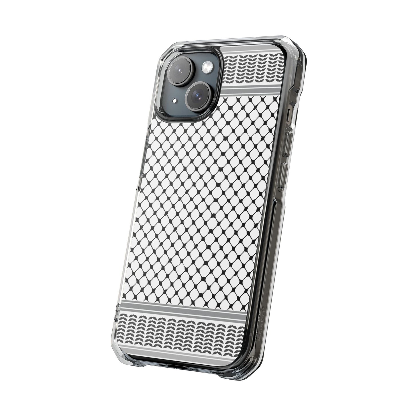 Keffiyeh Magnetic Clear Impact Case - Sleek Mesh Design for Maximum Protection