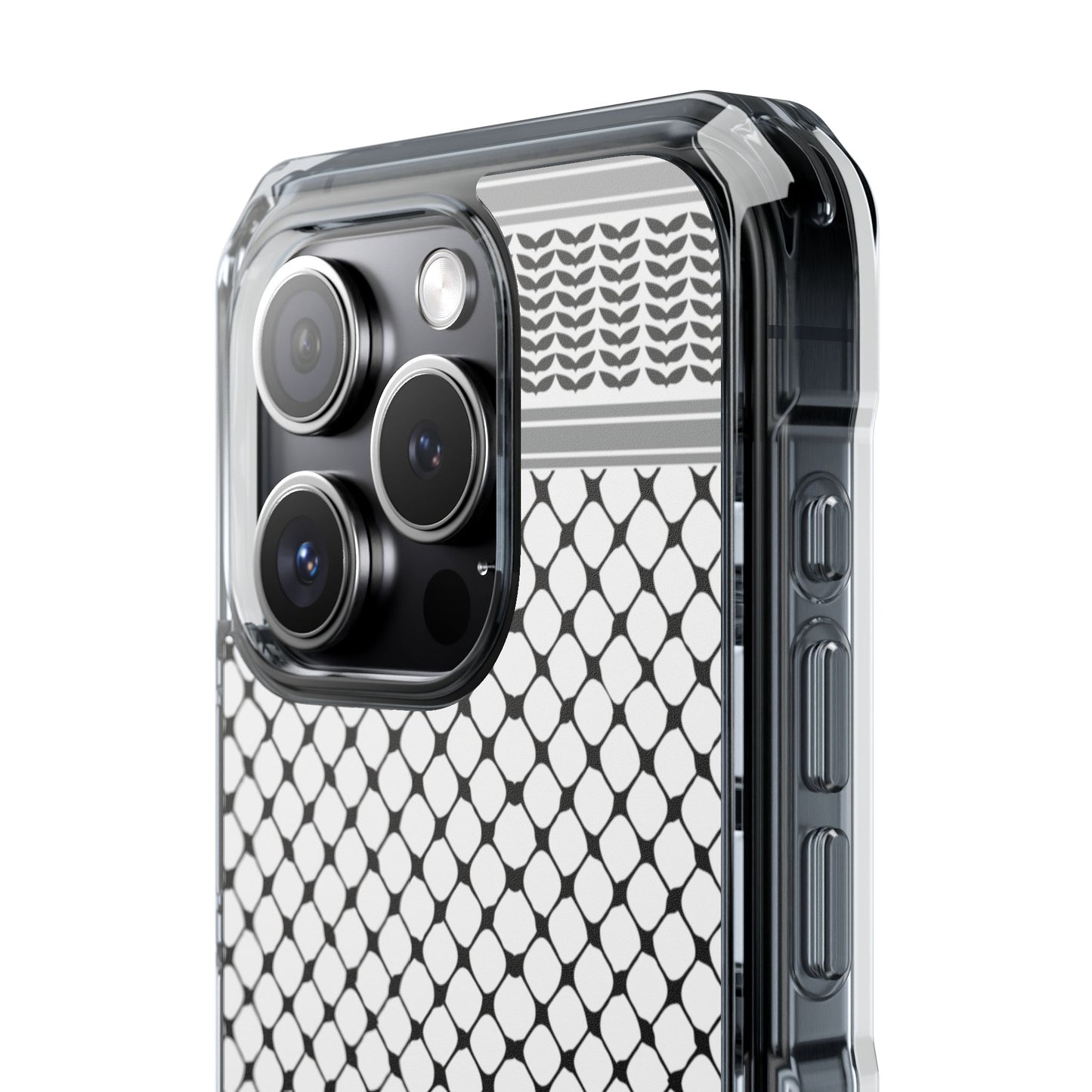 Keffiyeh Magnetic Clear Impact Case - Sleek Mesh Design for Maximum Protection