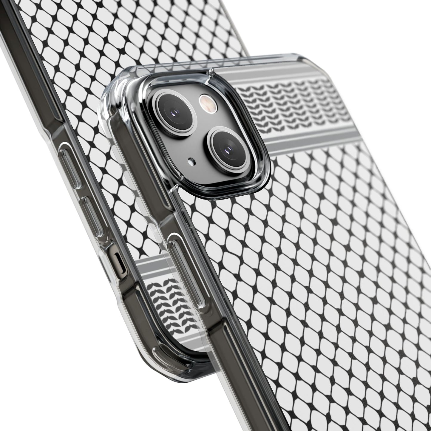 Keffiyeh Magnetic Clear Impact Case - Sleek Mesh Design for Maximum Protection