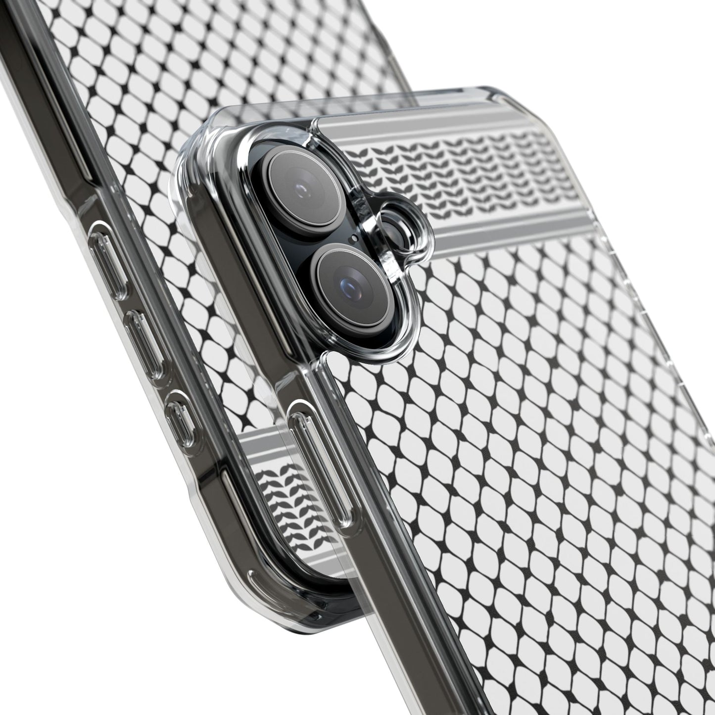 Keffiyeh Magnetic Clear Impact Case - Sleek Mesh Design for Maximum Protection