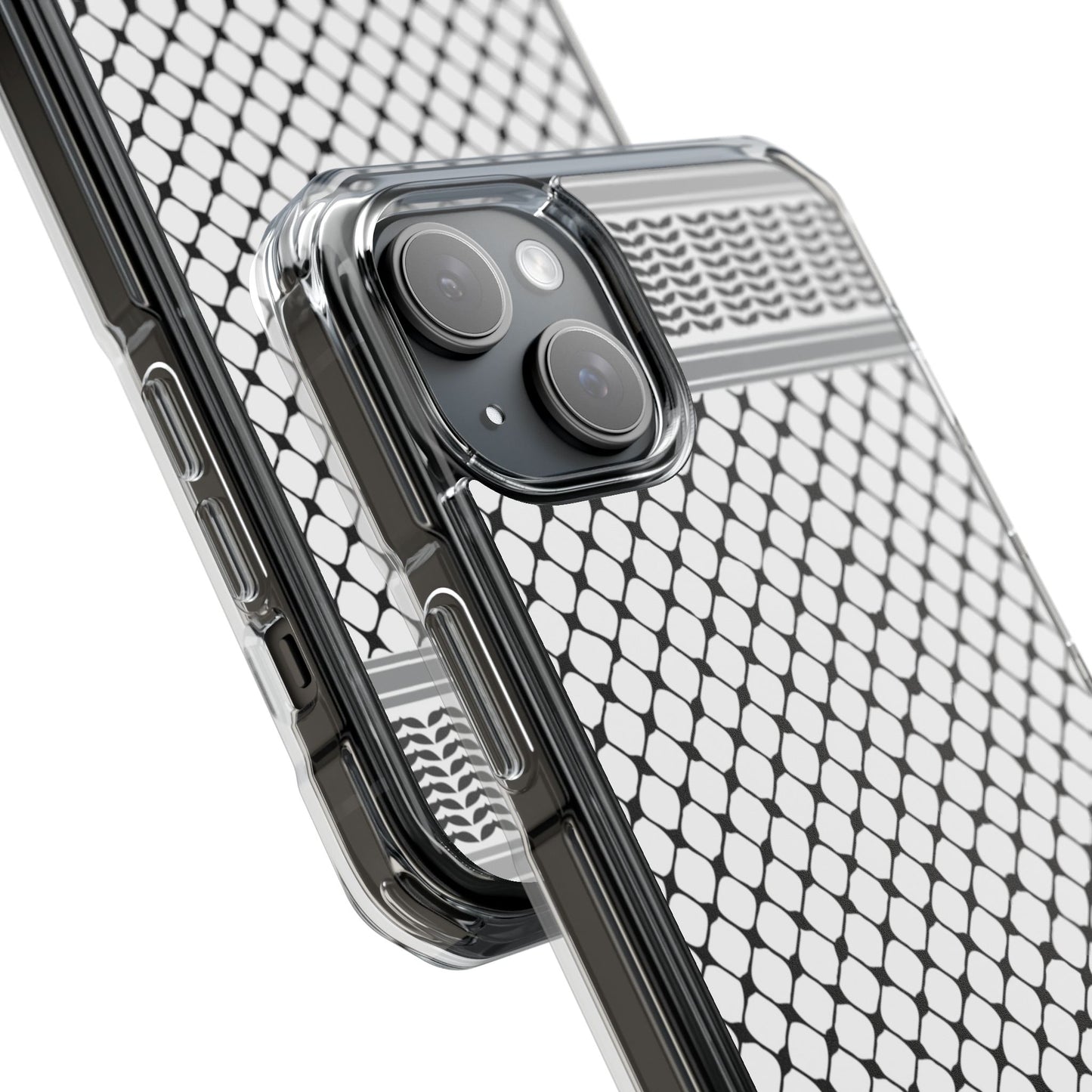 Keffiyeh Magnetic Clear Impact Case - Sleek Mesh Design for Maximum Protection
