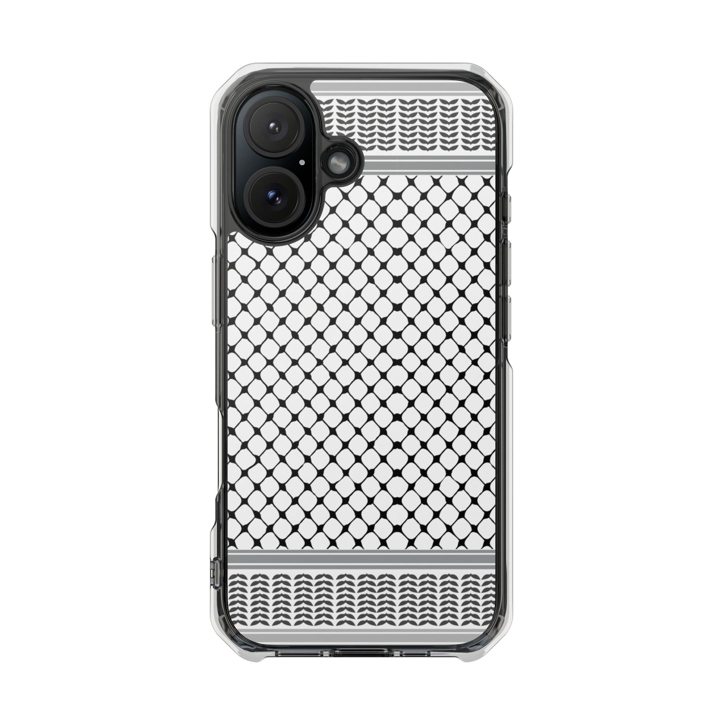 Keffiyeh Magnetic Clear Impact Case - Sleek Mesh Design for Maximum Protection
