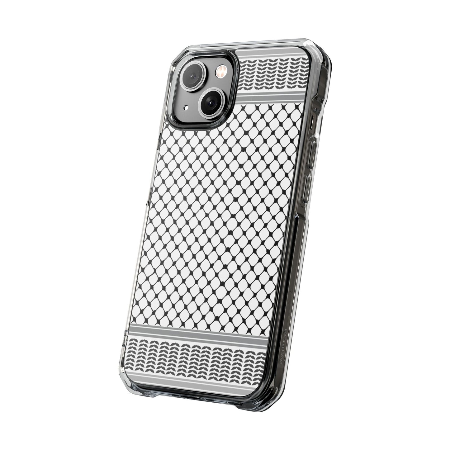 Keffiyeh Magnetic Clear Impact Case - Sleek Mesh Design for Maximum Protection