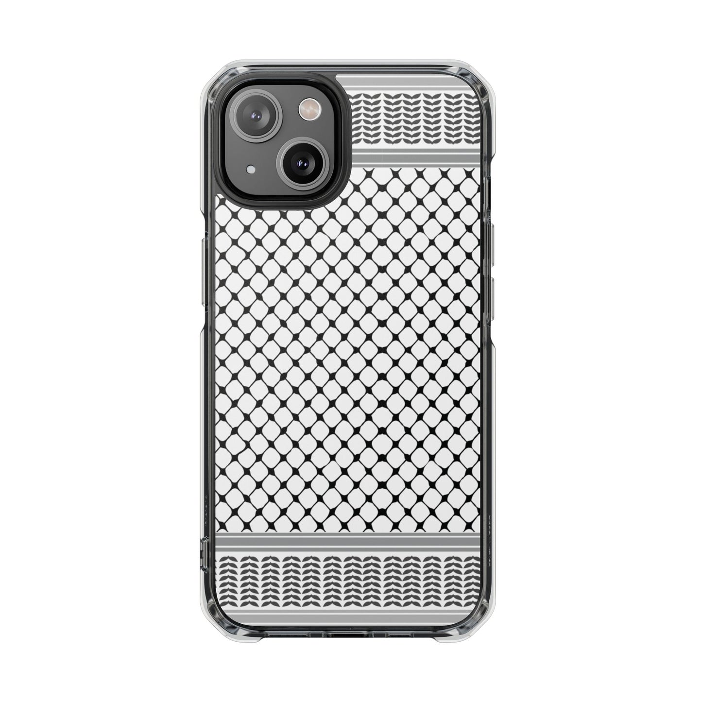 Keffiyeh Magnetic Clear Impact Case - Sleek Mesh Design for Maximum Protection