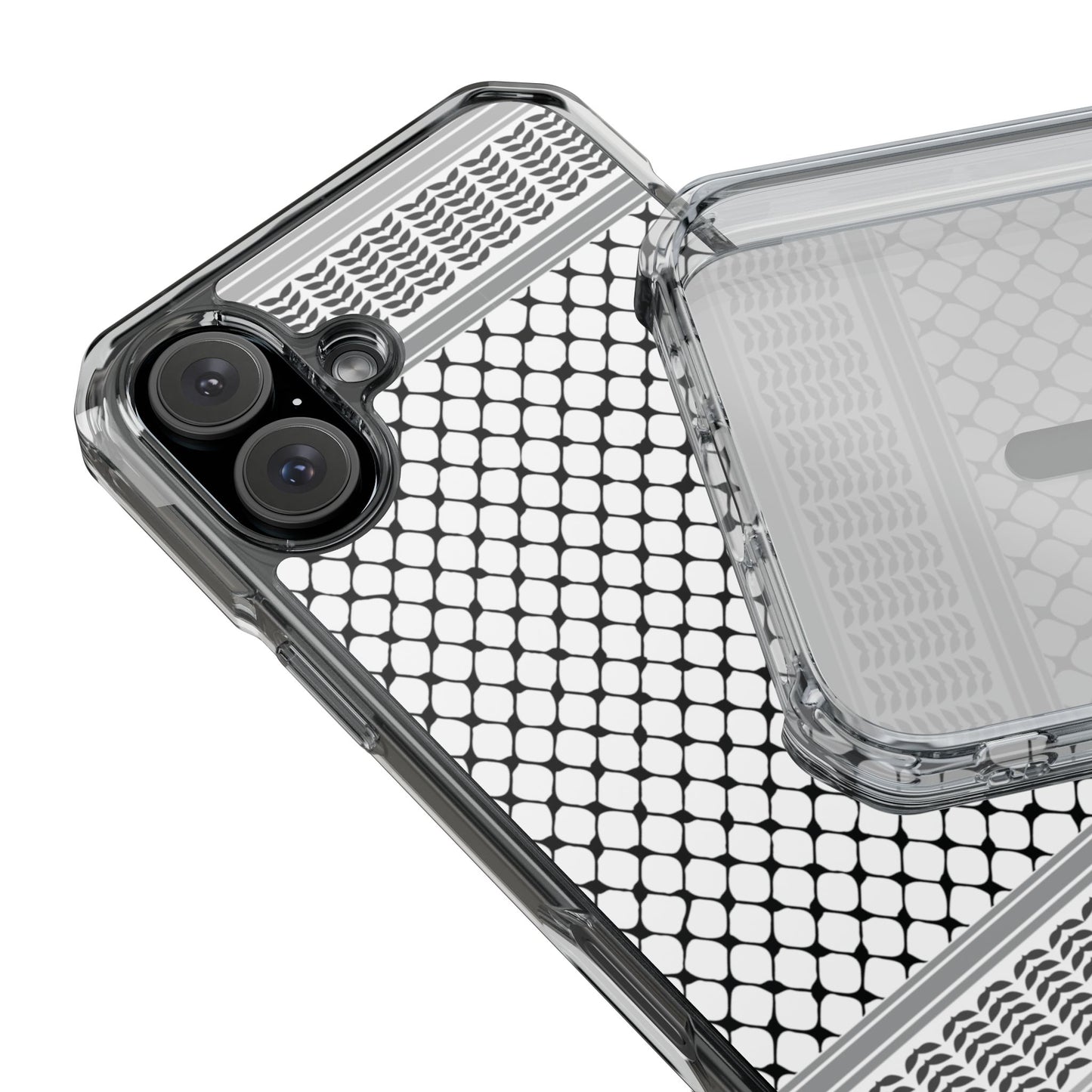 Keffiyeh Magnetic Clear Impact Case - Sleek Mesh Design for Maximum Protection