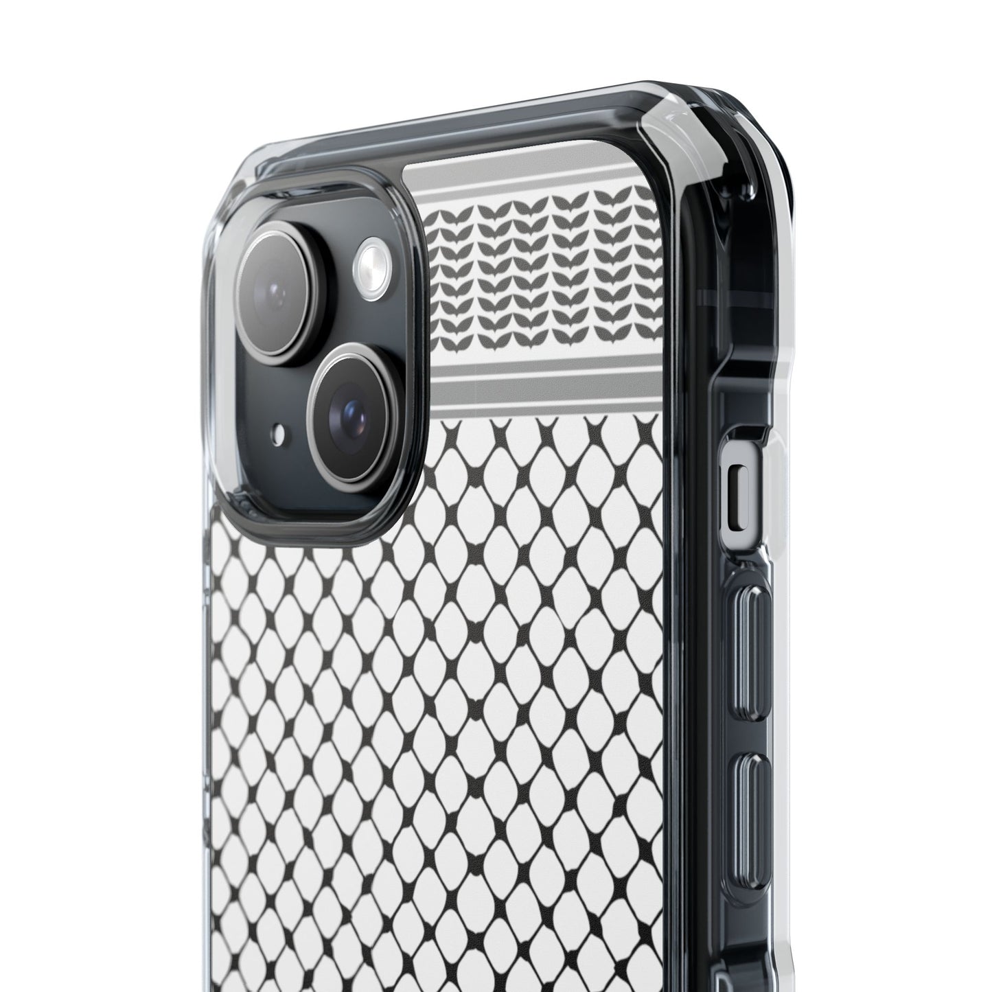 Keffiyeh Magnetic Clear Impact Case - Sleek Mesh Design for Maximum Protection