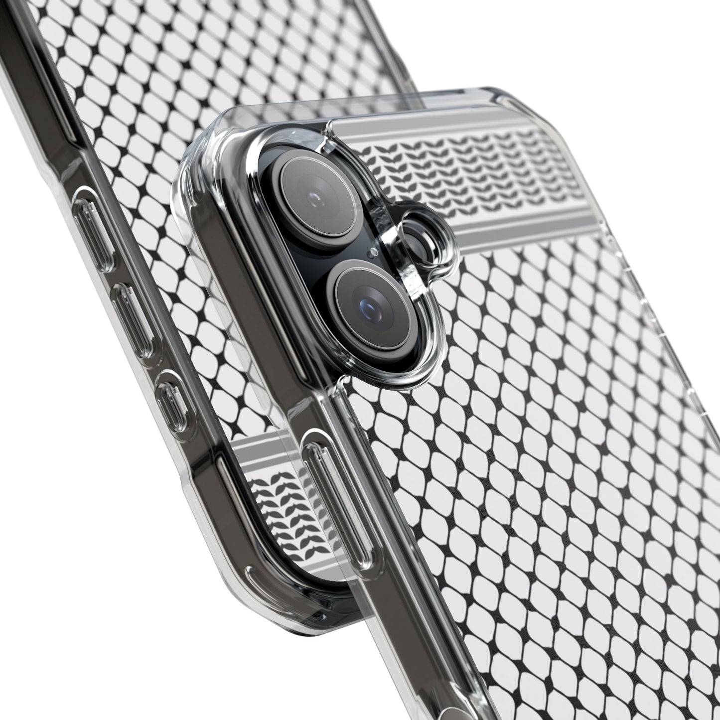 Keffiyeh Magnetic Clear Impact Case - Sleek Mesh Design for Maximum Protection