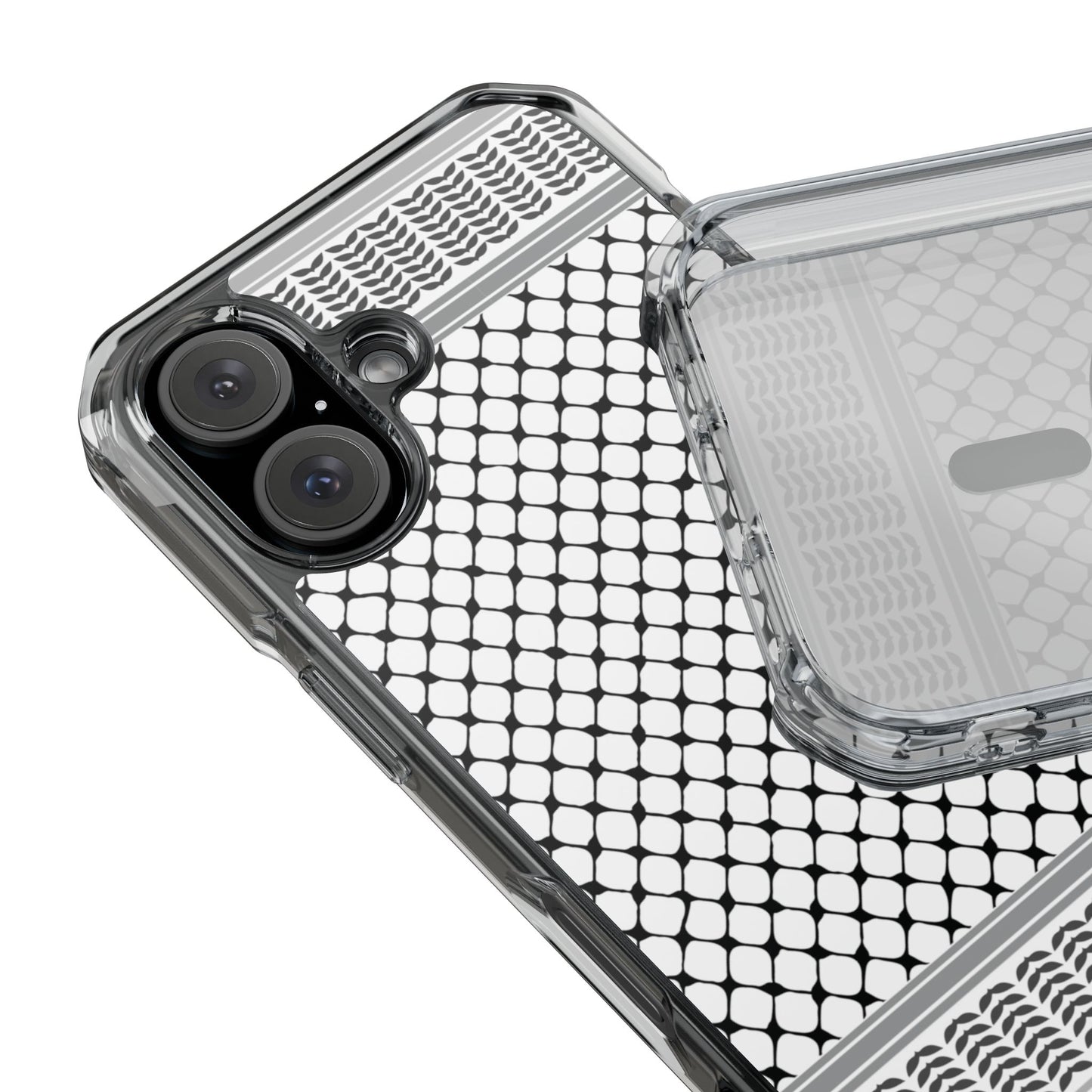 Keffiyeh Magnetic Clear Impact Case - Sleek Mesh Design for Maximum Protection