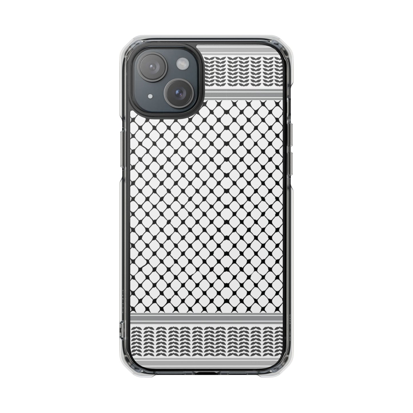 Keffiyeh Magnetic Clear Impact Case - Sleek Mesh Design for Maximum Protection