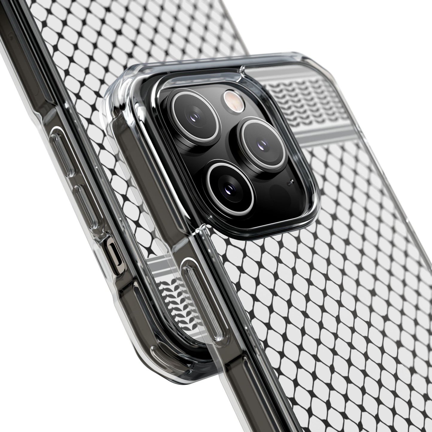 Keffiyeh Magnetic Clear Impact Case - Sleek Mesh Design for Maximum Protection